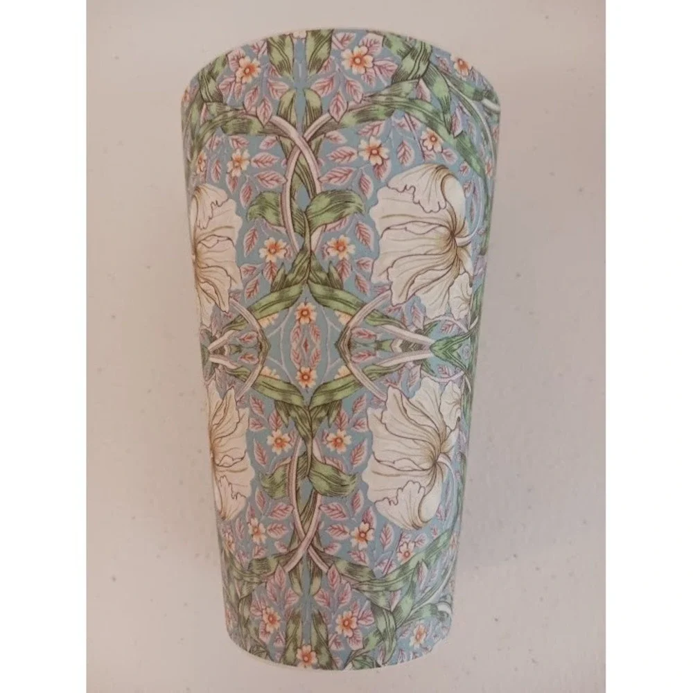 Lesser & Pavey Bamboo Fiber Drinking Cups 16oz, Set of 8, Pasiley/Floral Design